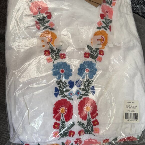 NEW Boden Anna Linen Tiered Midi Dress - Picture 5 of 5